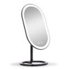 Fancii Vera LED Lighted Vanity Makeup Mirror, Rechargeable - Cordless Illuminated Cosmetic Mirror with 3 Dimmable Light Settings, Dual Magnification (Obsidian) view 1