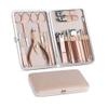 18PCS Professional Grooming Manicure & Pedicure Tool Kit | Stainless Steel Rose Gold | Nail Care Tools with Luxurious Travel Case Compact Storage view 1