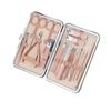 18PCS Professional Grooming Manicure & Pedicure Tool Kit | Stainless Steel Rose Gold | Nail Care Tools with Luxurious Travel Case Compact Storage view 2