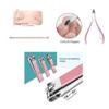 18PCS Professional Grooming Manicure & Pedicure Tool Kit | Stainless Steel Rose Gold | Nail Care Tools with Luxurious Travel Case Compact Storage view 4
