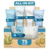 H2O Therapy Hotel Soaps & Toiletries Bulk Set | 1-Shoppe Amenities Kit | 0.85oz Shampoo & Conditioner, Body Wash, Lotion, 1oz Bar Soap | Travel Size | 75 Pieces view 1