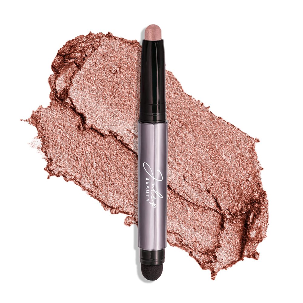 Julep Eyeshadow 101 Cream-to-Powder Waterproof Shadow Stick Rose Shimmer Long-Lasting, Crease-Proof, Pearlescent Rose Shimmer Cream Eyeshadow with Built-in Smudger