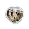 European Style Building French Paris Mirror Travel Magnification Portable Handheld Pocket Makeup view 1