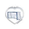 Blue Football Door Net Pattern Mirror Travel Magnification Portable Handheld Pocket Makeup view 1