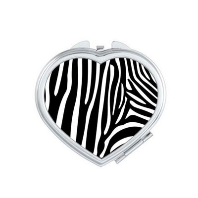 Pinto Animal Art Grain Illustration Pattern Mirror Travel Magnification Portable Handheld Pocket Makeup