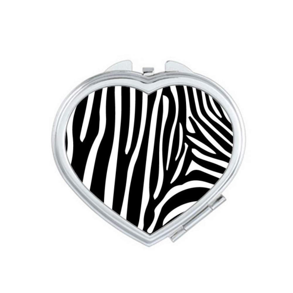 Pinto Animal Art Grain Illustration Pattern Mirror Travel Magnification Portable Handheld Pocket Makeup