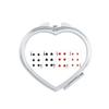 6 Heart Spade Diamond Club Pattern Mirror Travel Magnification Portable Handheld Pocket Makeup view 1