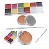3pcs Professional Halloween Makeup Kit Special Effects Stage Makeup Fake Wound Scars Wax Flash Oil Painting Spatula Set For Carnival Party view 2