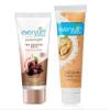 Everyuth Exfoliating Walnut Scrub, 100gm and Chocolate & Cherry Face Pack, 50g, Combo Pack view 1