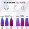 Kiara Sky Typhoon Medium Drill Bit - Carbide Bit with an X-Cut Design - PURPLE view 2