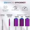 Kiara Sky Typhoon Medium Drill Bit - Carbide Bit with an X-Cut Design - PURPLE view 4