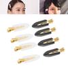 12-Piece Seamless Barrette Bangs Clip Set - No Creasing, No Bending Makeup Styling Clips with 2 Colors for Face Wash Application view 2