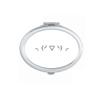 Face Sign Expression Art Deco Gift Fashion Mirror Portable Fold Hand Makeup Double Side Glasses view 1
