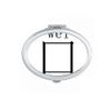 Chinese character component wei Mirror Portable Fold Hand Makeup Double Side Glasses view 1