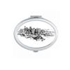 Australia City Landmark Sydney Opera Sketch Mirror Portable Fold Hand Makeup Double Side Glasses view 1