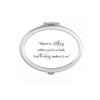 There Is Nothing Good Or Bad Mirror Portable Fold Hand Makeup Double Side Glasses view 1