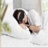 Aroy Luxury Silk Sleep Mask 100% Mulberry Silk Eye Mask/Anti-Aging (Black) view 2