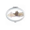 Louvre Museum in Paris France Mirror Portable Fold Hand Makeup Double Side Glasses view 1