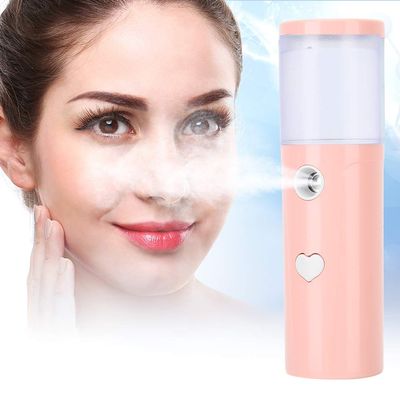 Nano Facial Steamer,20ml Nano Face Mister USB Rechargeable Handheld Portable Face Hydration Sprayer Hydrating Face Sprayer for Home Facial Warm Mist Humidifier Steamer ()