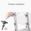 Bathroom Shower Chair with Aluminum Alloy Structure, Medical Shower Bench Bath Seat Chair with Comfortable Armrests, Shower Seat for Senior, Handicap & Disabled,B view 4