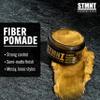 STMNT Grooming Goods Fiber Pomade, 3.38 oz | Semi-Matte Finish | Strong Control | Easy To Wash Out view 3