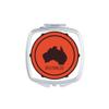 Australia Flavor Map Emblem Illustration Mirror Portable Compact Pocket Makeup Double Sided Glass view 1