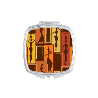 Africa Aboriginal Women LadyArt Mirror Portable Compact Pocket Makeup Double Sided Glass