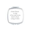 Best Friend Is Like Four Clover Quote Mirror Portable Compact Pocket Makeup Double Sided Glass view 1