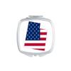 Utah America USA Map Stars Stripes Flag Mirror Portable Compact Pocket Makeup Double Sided Glass view 1