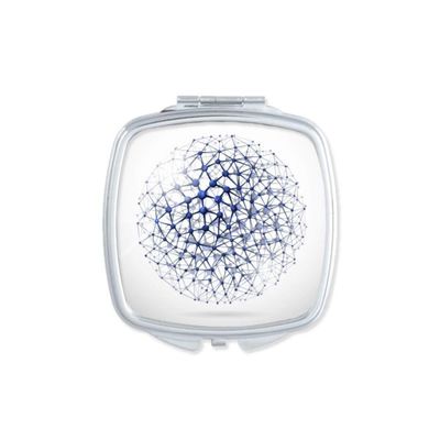 Atoc Structure Physical Illustration Mirror Portable Compact Pocket Makeup Double Sided Glass
