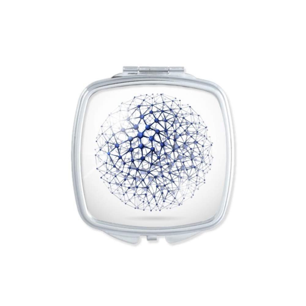 Atoc Structure Physical Illustration Mirror Portable Compact Pocket Makeup Double Sided Glass