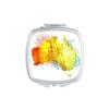Australia Colorful Map Illustration Pattern Mirror Portable Compact Pocket Makeup Double Sided Glass view 1