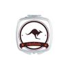 Australia Flavor Kangaroo Emblem Illustration Mirror Portable Compact Pocket Makeup Double Sided Glass view 1