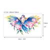 Glaryyears Watercolor Temporary Tattoos for Women Girls Adults, Sexy Fake Long Lasting Tattoo Stickers that look real, 6 Pack Large Bird Flower Dragonfly Tramp Stamp on Body Chest Underboob Waist view 4