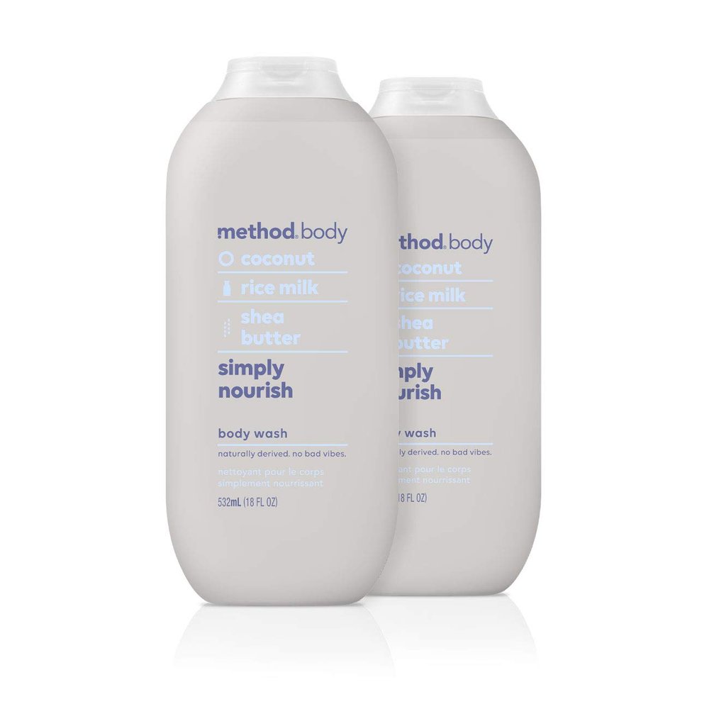 Method Body Wash, Simply Nourish, Paraben and Phthalate Free, 18 oz (Pack of 1)