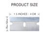 Single Edge Razor Blade 10 Pack - Straight Edge Razor - Ten Sharp Flat Blades in Convenient Storage Box - Oven Scraper Razors Refills - Heavy Duty Single Sided view 2
