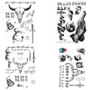 4 Sheets Halloween Tattoos - Face & Body Art Set - Temporary Tattoos for Women, Kids & Men - Halloween Costume Accessories view 1