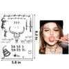 4 Sheets Halloween Tattoos - Face & Body Art Set - Temporary Tattoos for Women, Kids & Men - Halloween Costume Accessories view 2