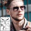 4 Sheets Halloween Tattoos - Face & Body Art Set - Temporary Tattoos for Women, Kids & Men - Halloween Costume Accessories view 4
