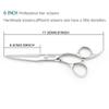 6 INCH Professional Hair Scissors Hair Shears and 5.5 INCH Hair Thinning Scissors 440C Kinsaro view 2