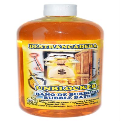 2 Bottles UNBLOCKER- DESTRANCADERA Bubble Bath 16 OZ Bottle - Magick, Spiritual, Wicca