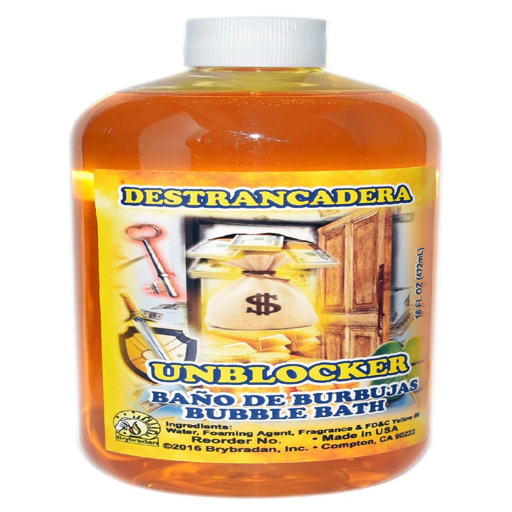 2 Bottles UNBLOCKER- DESTRANCADERA Bubble Bath 16 OZ Bottle - Magick, Spiritual, Wicca