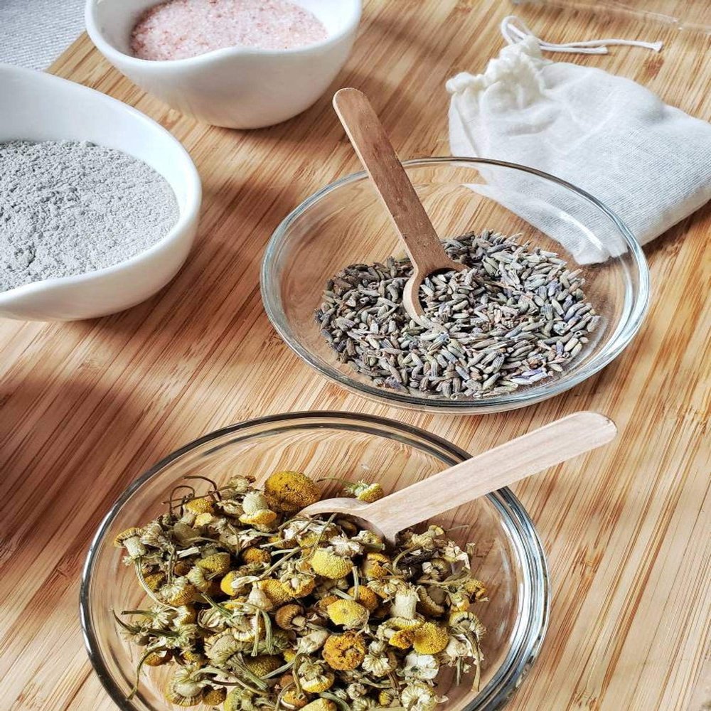 Spa Kit, DIY kit, organic spa, relaxation, all natural gifts, spa gifts, bath soak, dried florals