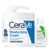 CeraVe Moisturizing Cream & Hydrating Facial Cleanser Skin Care Set, Combo Pack For Dry Skin Relief, Travel Essentials, 1oz Cleanser + 16oz Cream With Pump view 1