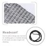 EARENT Rhinestone Head Scarf Black Rave Headbands Jewelry Bling Turban for Women view 4