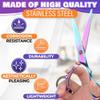Hair Cut Scissors for Hairstylist - 6.5x2.2" Haircutting Scissors for Professionals, Durable & Lightweight Stainless Steel, Adjustable Screw & Curved Finger Rest - Gret as Valentines Day Gift for Her view 3