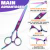 Hair Cut Scissors for Hairstylist - 6.5x2.2" Haircutting Scissors for Professionals, Durable & Lightweight Stainless Steel, Adjustable Screw & Curved Finger Rest - Gret as Valentines Day Gift for Her view 4