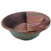 Portable Rustic Foot Copper Pedicure Bowl, Footrest view 3