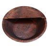Portable Rustic Foot Copper Pedicure Bowl, Footrest view 4