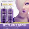 Natural Riches Purple Shampoo and Conditioner Set for Blonde, Silver & Grey Hair  Sulfate-Free, Color-Safe, Removes Brassy & Yellow Tones for Natural, Highlighted, and Bleached Hair  16x2 fl oz view 2